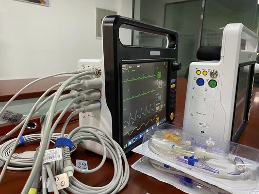 Máquina portátil de monitoreo de los signos vitales, monitor de pacientes con ECG.