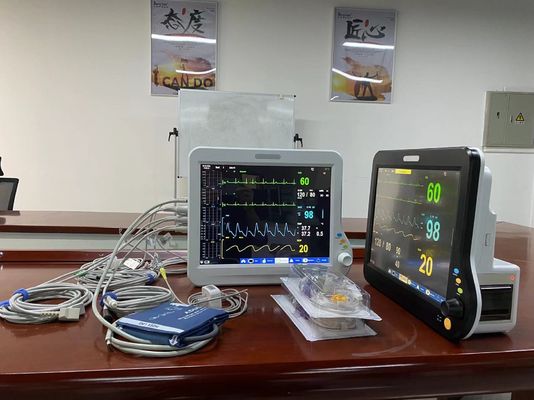 Máquina electrónica de signos vitales de varios parámetros portátil para UCI o UCC