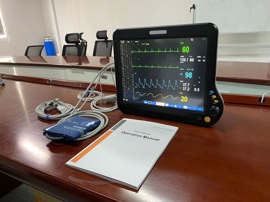 Monitoreo de frecuencia cardíaca modular de la UCI, Monitoreo de pacientes Multiparámetro 15 pulgadas