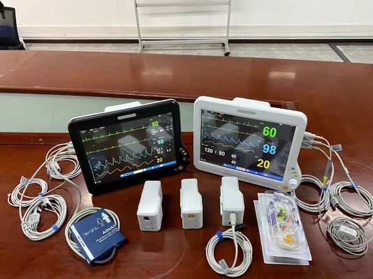 Monitoreo portátil modular Etco2, UCI Monitoreo de signos vitales para el funcionamiento de diagnóstico