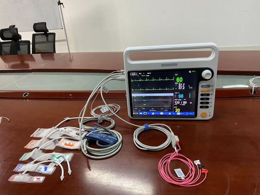 ECG SPO2 NIBP 2Temp Neonatal Monitor del paciente con múltiples lenguas 12.1 pulgadas de pantalla