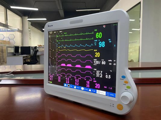 Monitoreo cardíaco de la UCI, monitoreo portátil del paciente de anestesia.