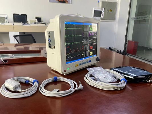 Monitor paciente portátil de la clínica general de la sala con la pantalla TFT LCD de 12,1 pulgadas