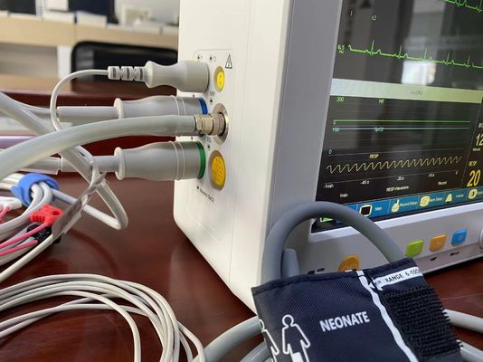General Ward Clinic Portable Patient Monitor con la medida de los temporeros de EtCO2 ECG SPO2 NIBP