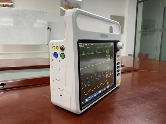Monitoreo portátil de pacientes NIBP SPO2, ECG Monitoreo cardíaco para la UCI del hospital
