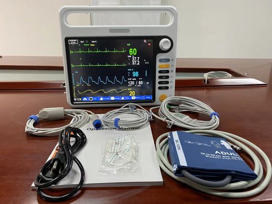 Monitoreo portátil de pacientes NIBP SPO2, ECG Monitoreo cardíaco para la UCI del hospital