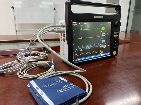 Monitoreo de signos vitales del paciente de la UCI con pantalla de 12,1 pulgadas 6 parámetros estándar