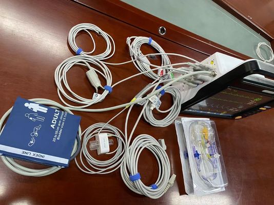 12.1 pulgadas Monitoreo cardíaco multipar, dispositivos de monitoreo de signos vitales para el hospital