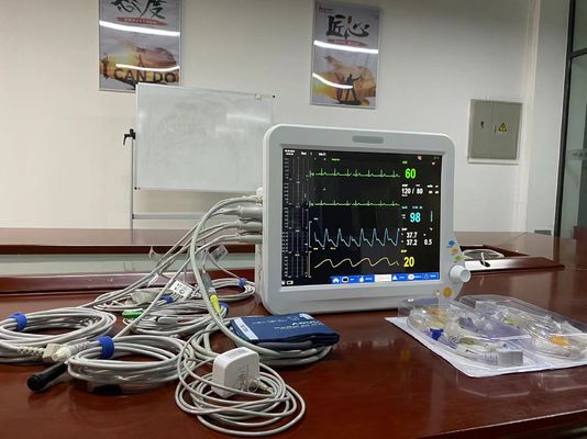 Máquina de monitoreo de pacientes de emergencia con ECG NIBP SPO2
