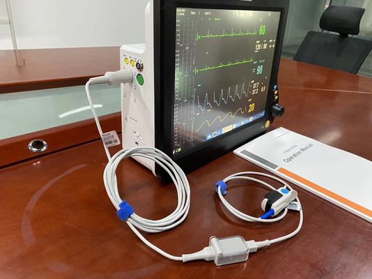 Monitoreo cardíaco neonatal de 15 pulgadas, Monitoreo portátil con Etco2
