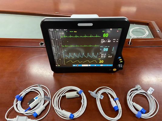 Máquina de monitoreo de pacientes de emergencia con ECG NIBP SPO2