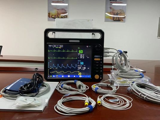 Máquina de monitoreo vital modular del hospital multilingüe con pantalla de 12.1&quot;