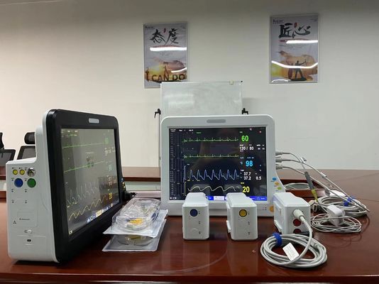 UCI Modular de monitor de paciente cardíaco portátil multiparámetro multilingüe