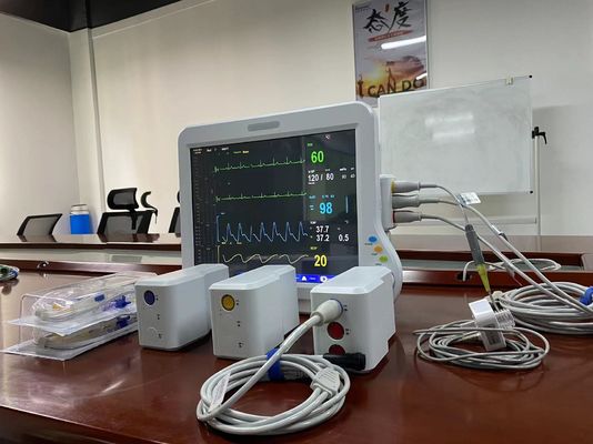 Dispositivos de monitoreo médico modular con ECG SPO2 2Temp