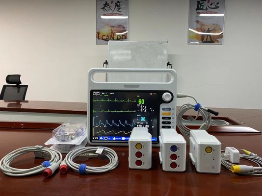Equipo modular de monitoreo de pacientes en el hospital multilingüe con ECG NIBP SPO2