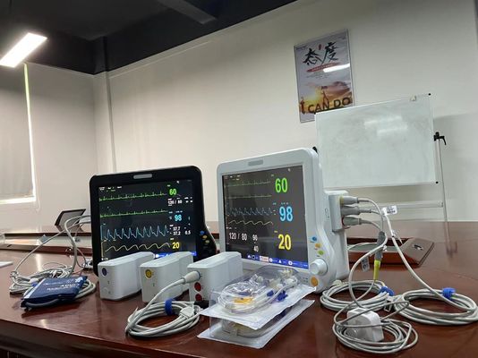 UCI Modular de monitor de paciente cardíaco portátil multiparámetro multilingüe