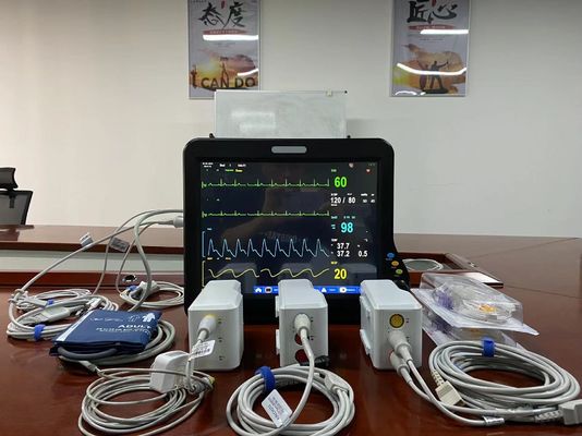 Monitor de pacientes modular de 15 pulgadas con múltiples parámetros y pantalla táctil
