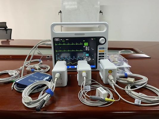 Signos vitales Modular Monitor del paciente portátil de múltiples parámetros Monitor del paciente