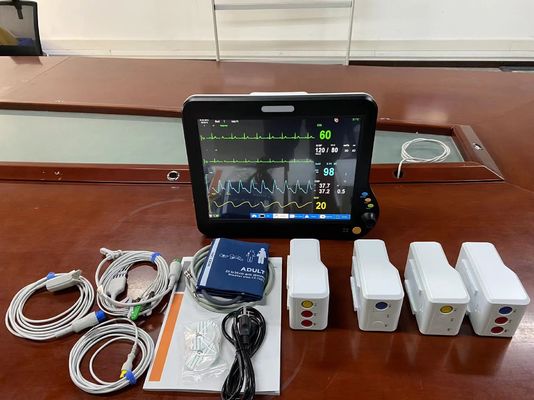 Signos vitales Modular Monitor del paciente portátil de múltiples parámetros Monitor del paciente