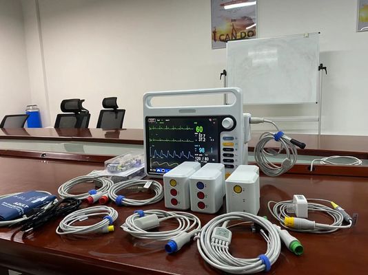 Monitores de señales vitales electrónicos de hospital de 12,1 pulgadas para monitoreo cardíaco en UCI