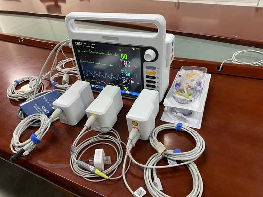 Equipo modular de monitoreo de pacientes en el hospital multilingüe con ECG NIBP SPO2