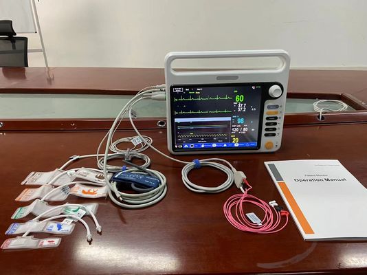 Dispositivos modulares de signos vitales, monitor cardíaco neonatal con pantalla de 12.1 pulgadas.