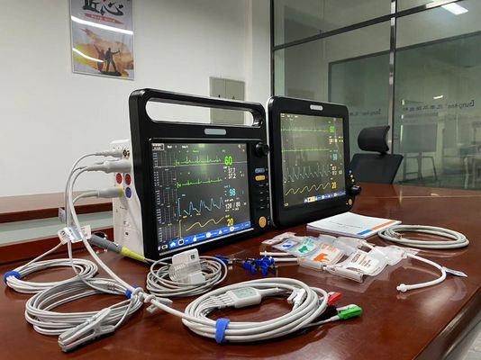 12.1 pulgadas Máquina de monitoreo de signos vitales para pacientes veterinarios multifuncional