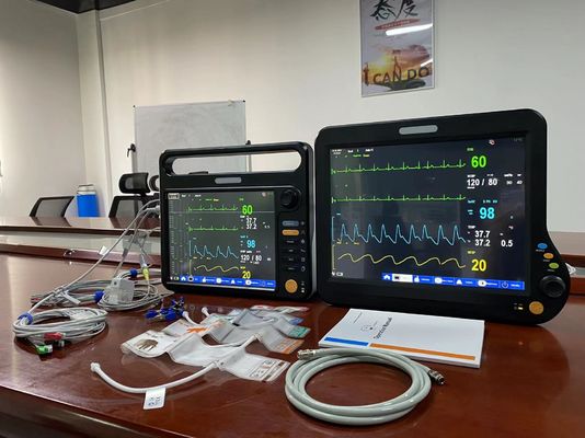 12.1 pulgadas Máquina de monitoreo de signos vitales para pacientes veterinarios multifuncional