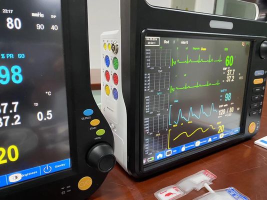 Monitoreo veterinario multiparámetro sin ventilador multilingüe con pantalla de 12,1 pulgadas