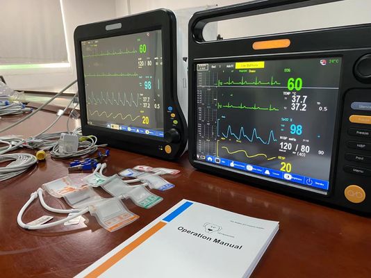 Monitoreo multilingüe veterinario Spo2, Monitoreo de la máquina cardíaca para perro conejo