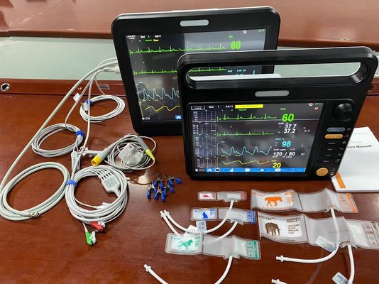Monitoreo veterinario de múltiples parámetros sin ventilador para emergencias hospitalarias