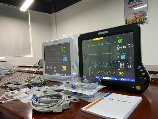 CMS toque veterinario multiparámetro monitor de 15 pulgadas para animales quirúrgicos