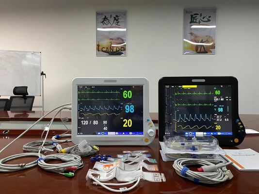 Monitoreo médico veterinario de parámetros múltiples con ECG SPO2 2Temp