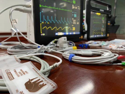 2Temp Resp Veterinario Multiparámetro Monitor Multilingüe para el diagnóstico quirúrgico