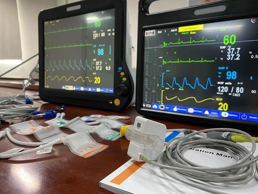 2Temp Resp Veterinario Multiparámetro Monitor Multilingüe para el diagnóstico quirúrgico