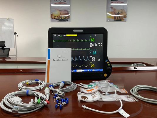 Monitor de pacientes veterinarios de animales para el seguimiento de la grabación de alarma