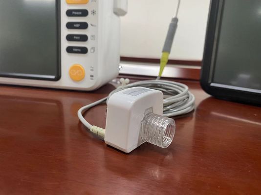 Material de plástico Sensor de CO2 de marea de extremo para monitor cardíaco de UCI