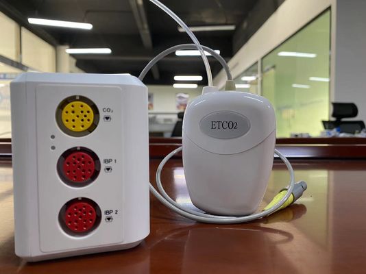 Sensor de CO2 de flujo lateral de plástico para pacientes Mascotas Medir EtCO2
