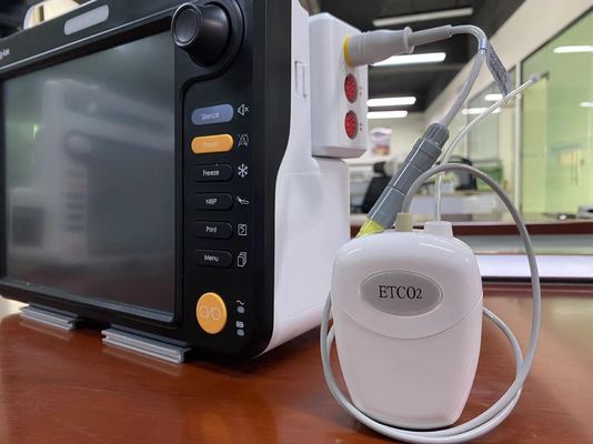 Sensor de CO2 de flujo lateral de plástico para pacientes Mascotas Medir EtCO2