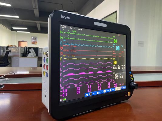 15 monitor cardiaco de la pantalla ICU de TFT LCD de la pulgada, monitor paciente del parámetro multi SPO2