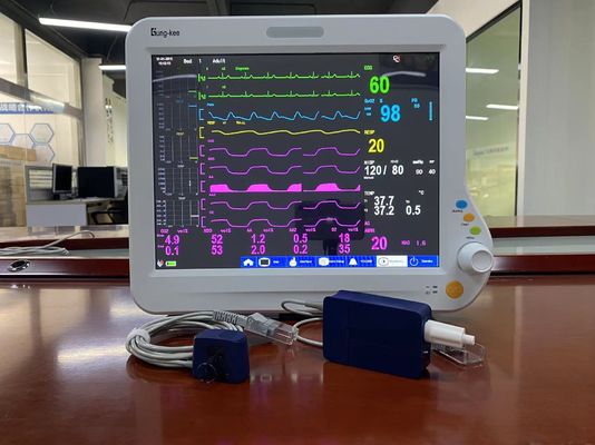 Monitor cardiaco secundario del CO2 ICU, monitor paciente del parámetro multi de la anestesia