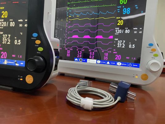 Monitor cardiaco de la corriente principal ICU, monitor paciente del parámetro multi de la anestesia