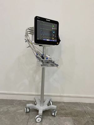 Carretilla médica portátil de aluminio del monitor de Matieral de la aviación con las ruedas silenciosas de 3 pulgadas