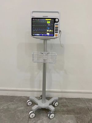 Carretilla modular del monitor paciente de 3 ruedas silenciosas de la pulgada con la aviación Matieral de aluminio