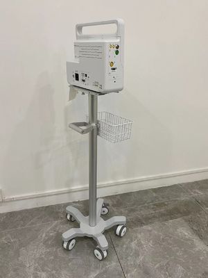 Carretilla de aluminio del monitor paciente de Matieral de la aviación veterinaria con las ruedas silenciosas de 3 pulgadas