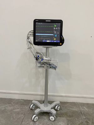 carretilla cardiaca del monitor paciente de 800-1020m m con las ruedas silenciosas de 3 pulgadas
