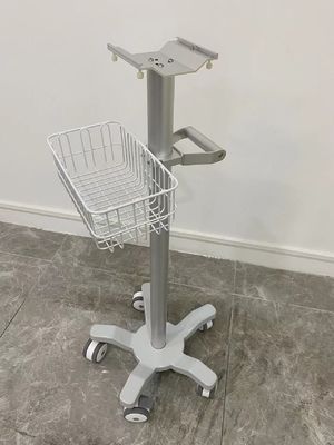 Carretilla modular del monitor paciente de 3 ruedas silenciosas de la pulgada con la aviación Matieral de aluminio