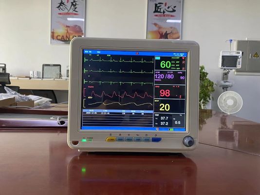 Monitor de signos vitales electrónico médico de TFT LCD con ECG SPO2 NIBP y la medida de los temporeros