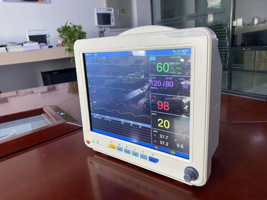 Monitor de signos vitales electrónico médico de TFT LCD con ECG SPO2 NIBP y la medida de los temporeros