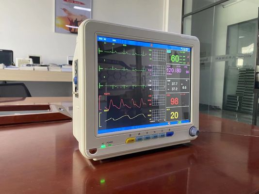 Monitor paciente portátil de la clínica general de la sala con la pantalla TFT LCD de 12,1 pulgadas